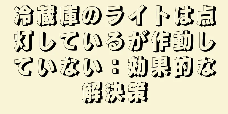冷蔵庫のライトは点灯しているが作動していない：効果的な解決策
