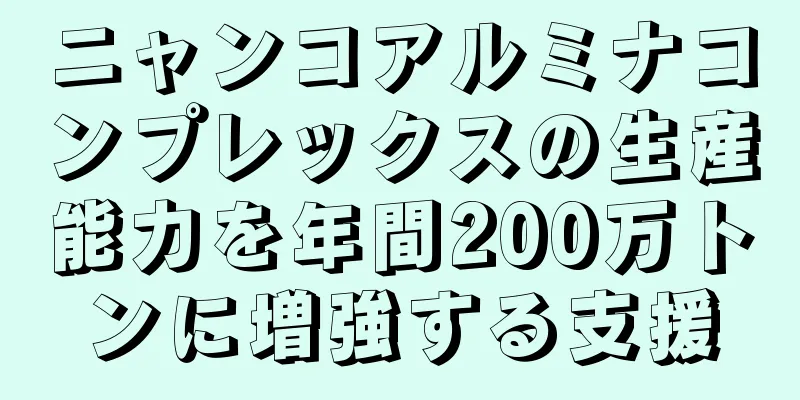 ニャンコアルミナコンプレックスの生産能力を年間200万トンに増強する支援