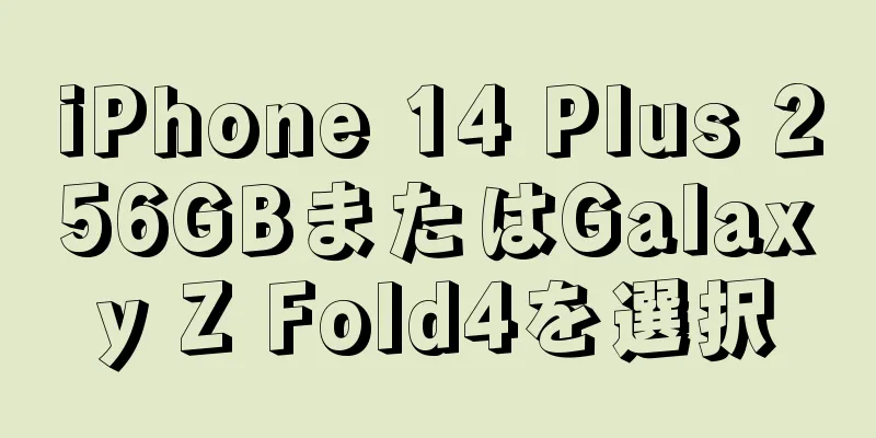 iPhone 14 Plus 256GBまたはGalaxy Z Fold4を選択