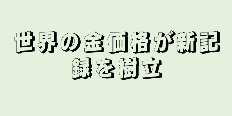 世界の金価格が新記録を樹立
