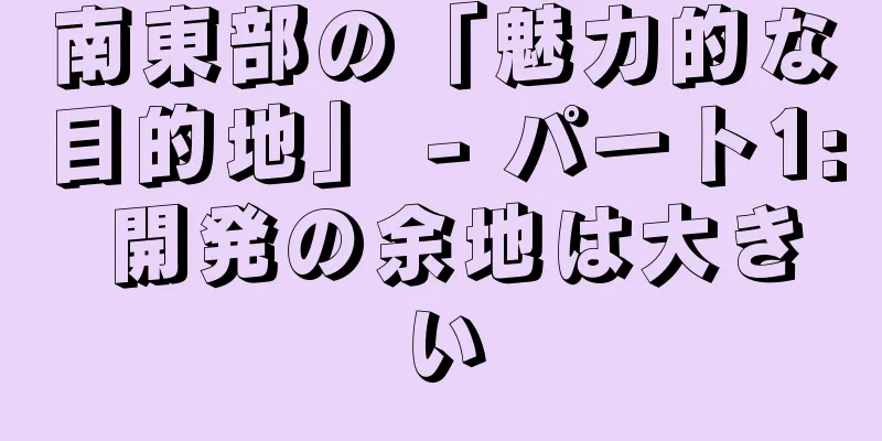 南東部の「魅力的な目的地」 - パート1: 開発の余地は大きい