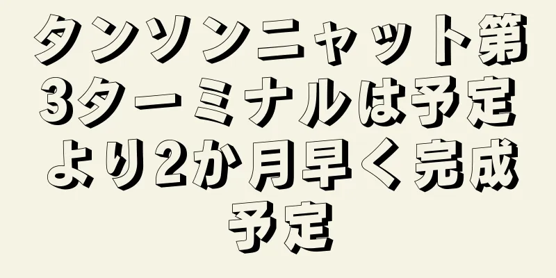 タンソンニャット第3ターミナルは予定より2か月早く完成予定