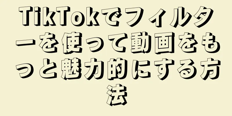 TikTokでフィルターを使って動画をもっと魅力的にする方法