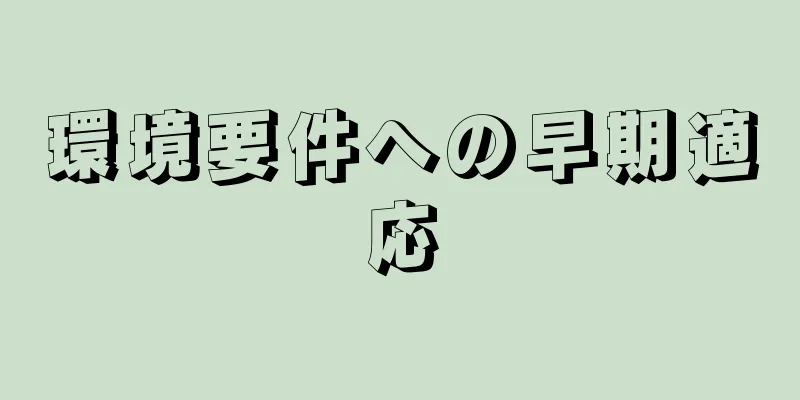 環境要件への早期適応