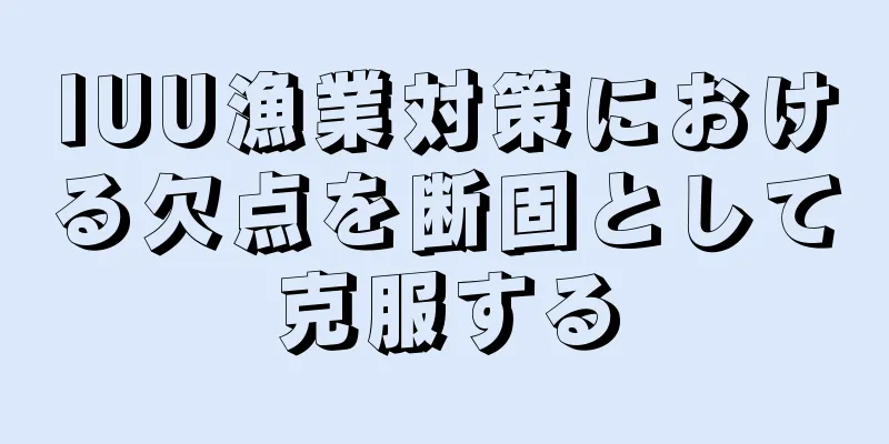 IUU漁業対策における欠点を断固として克服する