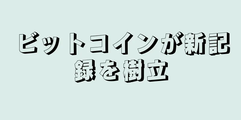 ビットコインが新記録を樹立