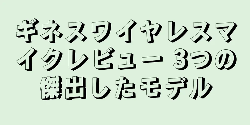 ギネスワイヤレスマイクレビュー 3つの傑出したモデル