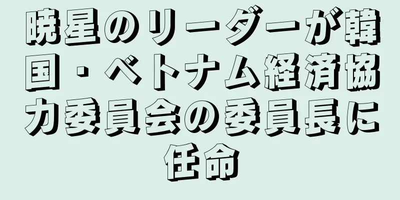 暁星のリーダーが韓国・ベトナム経済協力委員会の委員長に任命
