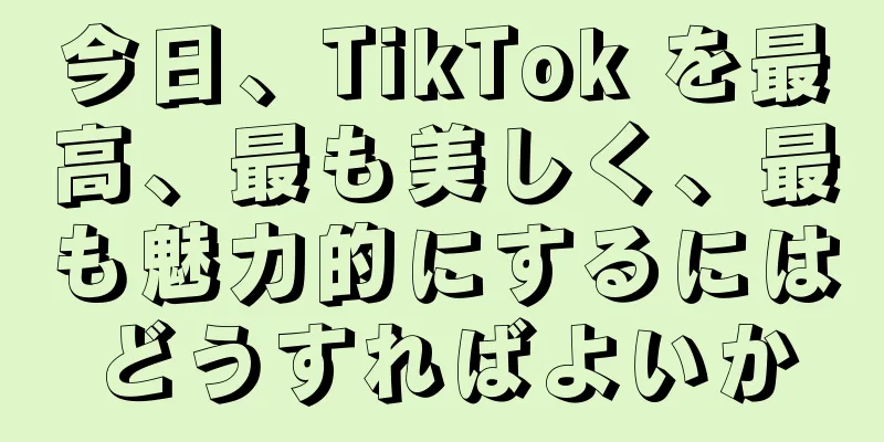 今日、TikTok を最高、最も美しく、最も魅力的にするにはどうすればよいか
