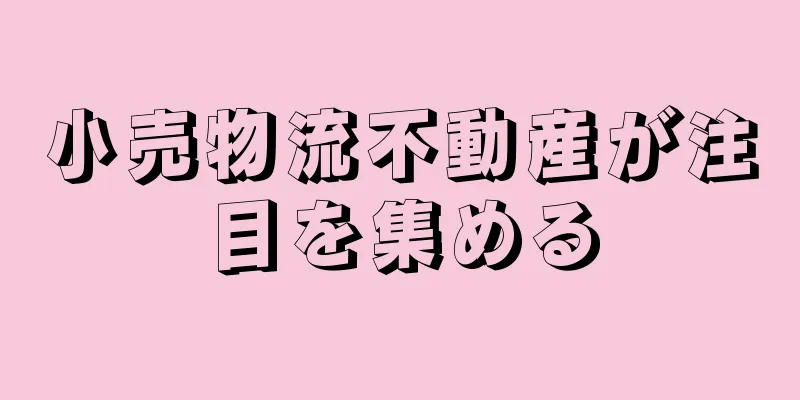 小売物流不動産が注目を集める