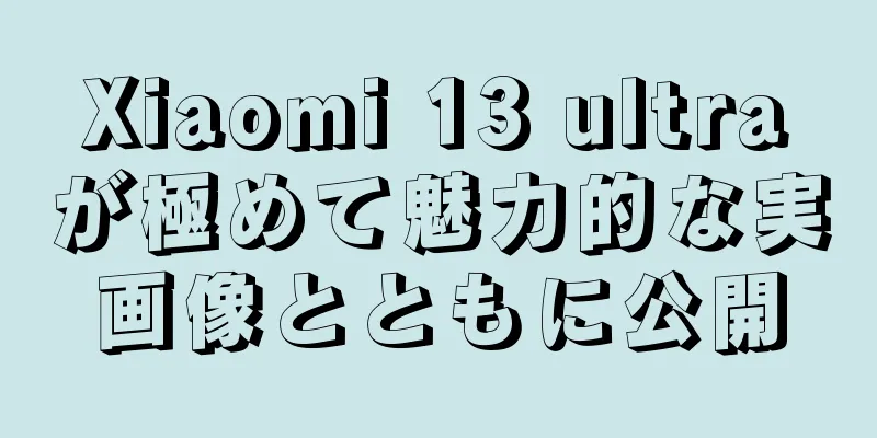 Xiaomi 13 ultraが極めて魅力的な実画像とともに公開