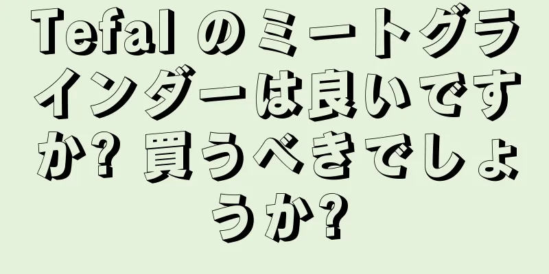 Tefal のミートグラインダーは良いですか? 買うべきでしょうか?