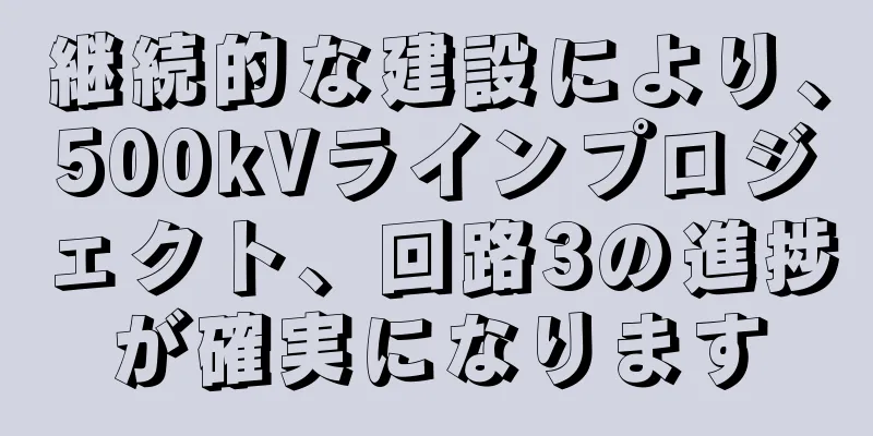 継続的な建設により、500kVラインプロジェクト、回路3の進捗が確実になります