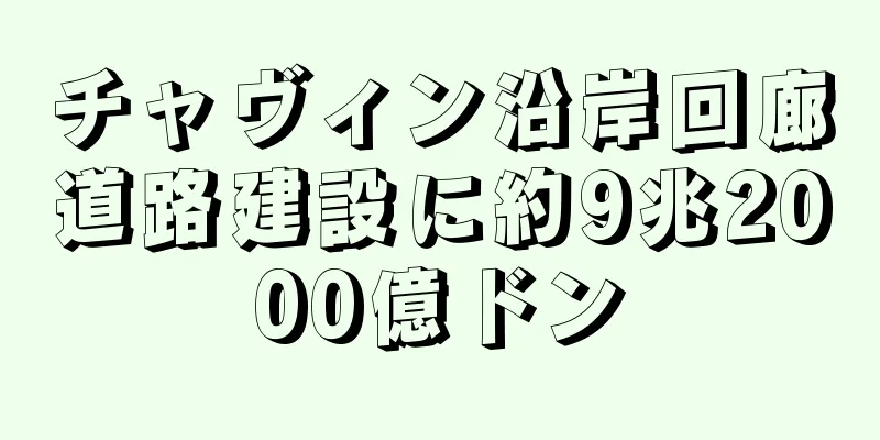 チャヴィン沿岸回廊道路建設に約9兆2000億ドン