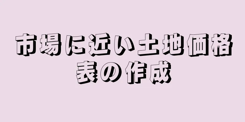 市場に近い土地価格表の作成