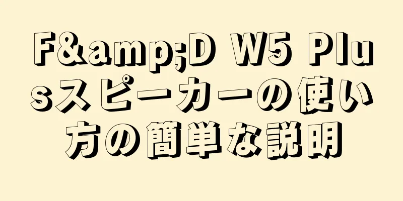 F&D W5 Plusスピーカーの使い方の簡単な説明
