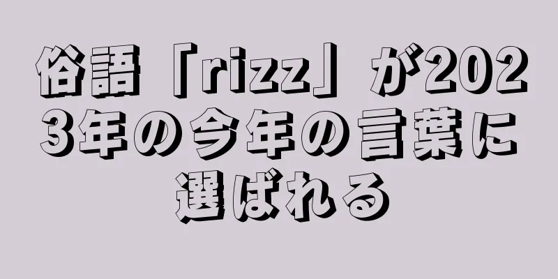 俗語「rizz」が2023年の今年の言葉に選ばれる