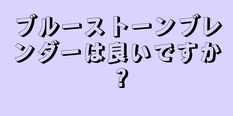 ブルーストーンブレンダーは良いですか？