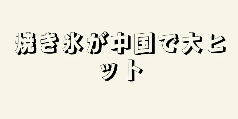 焼き氷が中国で大ヒット