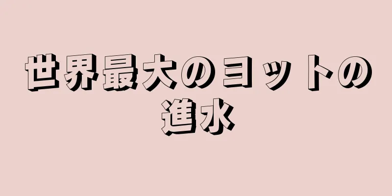 世界最大のヨットの進水