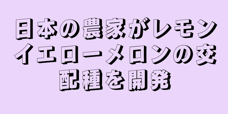 日本の農家がレモンイエローメロンの交配種を開発