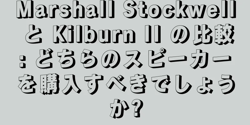 Marshall Stockwell と Kilburn II の比較: どちらのスピーカーを購入すべきでしょうか?