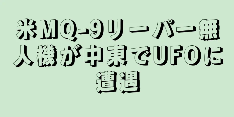 米MQ-9リーパー無人機が中東でUFOに遭遇