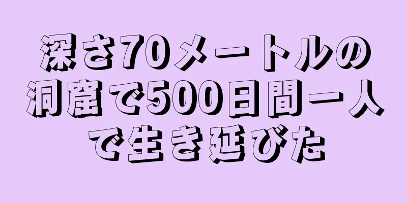 深さ70メートルの洞窟で500日間一人で生き延びた