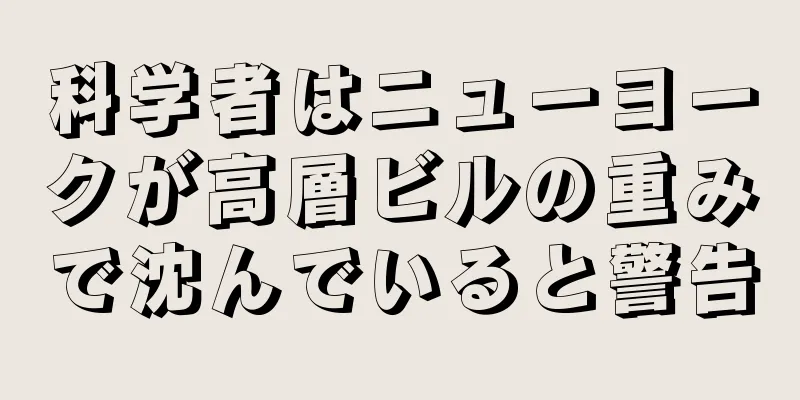 科学者はニューヨークが高層ビルの重みで沈んでいると警告