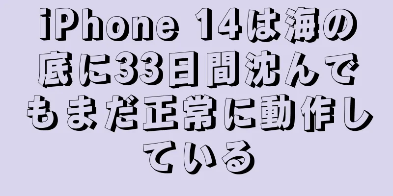 iPhone 14は海の底に33日間沈んでもまだ正常に動作している