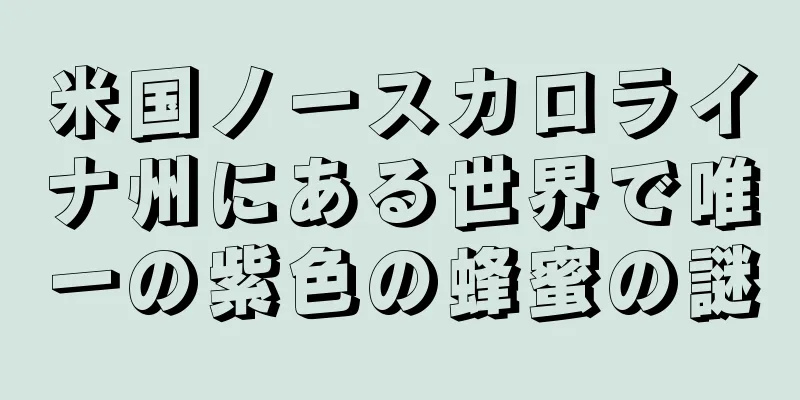 米国ノースカロライナ州にある世界で唯一の紫色の蜂蜜の謎