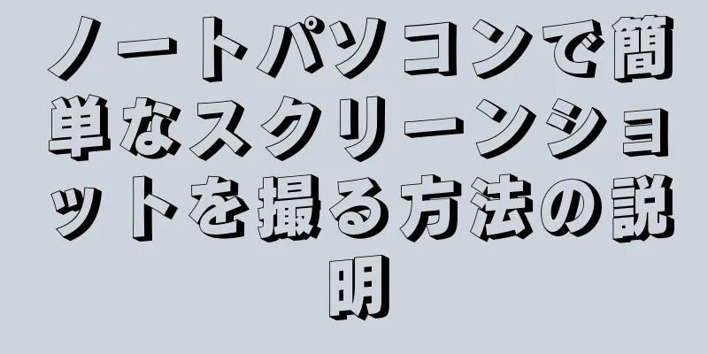 ノートパソコンで簡単なスクリーンショットを撮る方法の説明