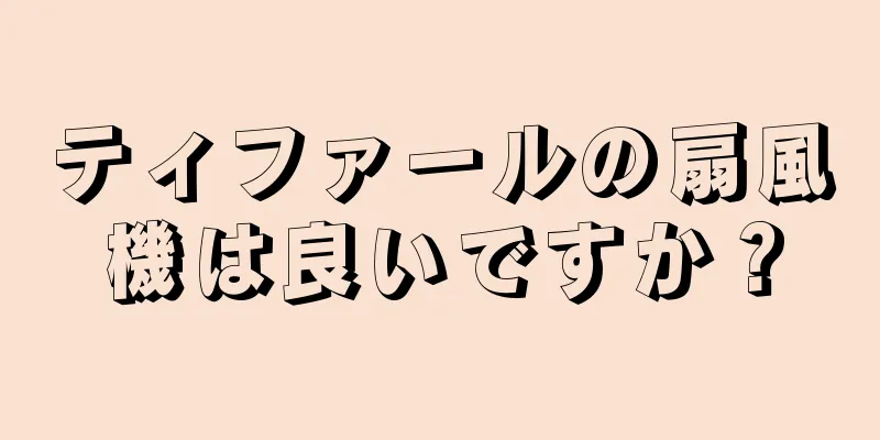 ティファールの扇風機は良いですか？
