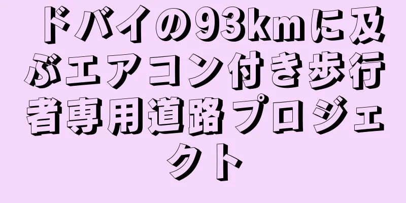 ドバイの93kmに及ぶエアコン付き歩行者専用道路プロジェクト