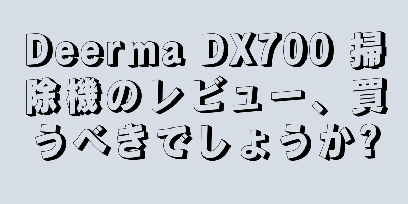Deerma DX700 掃除機のレビュー、買うべきでしょうか?