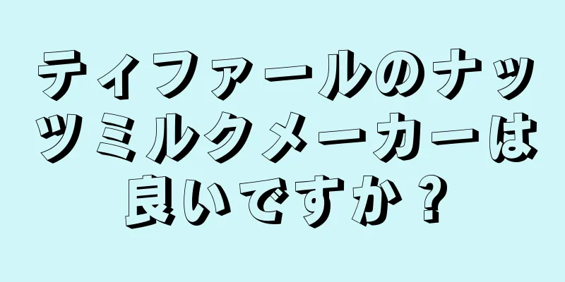 ティファールのナッツミルクメーカーは良いですか？