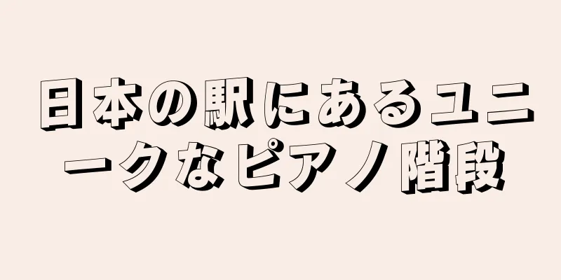 日本の駅にあるユニークなピアノ階段
