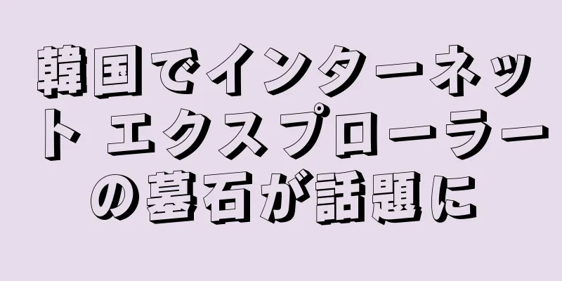 韓国でインターネット エクスプローラーの墓石が話題に