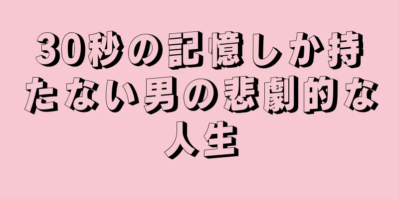 30秒の記憶しか持たない男の悲劇的な人生