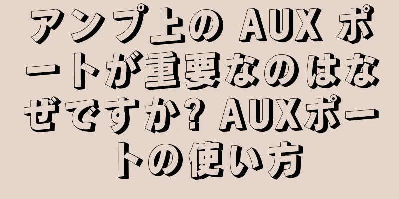 アンプ上の AUX ポートが重要なのはなぜですか? AUXポートの使い方