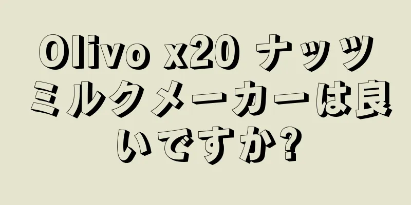 Olivo x20 ナッツミルクメーカーは良いですか?