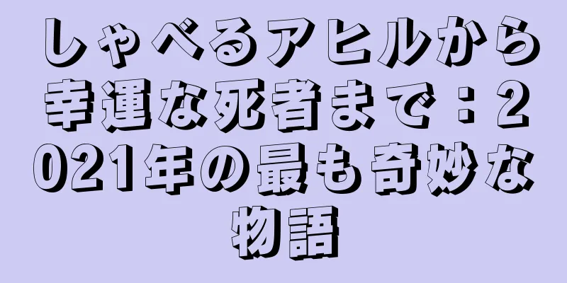 しゃべるアヒルから幸運な死者まで：2021年の最も奇妙な物語