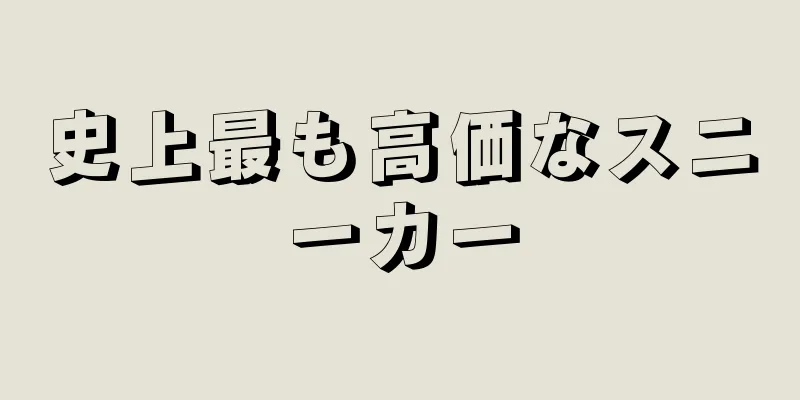 史上最も高価なスニーカー