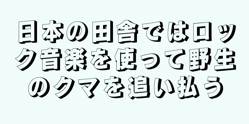 日本の田舎ではロック音楽を使って野生のクマを追い払う