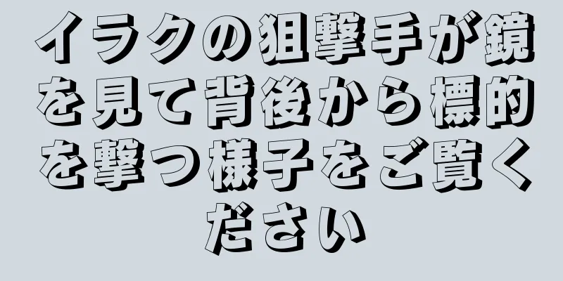 イラクの狙撃手が鏡を見て背後から標的を撃つ様子をご覧ください