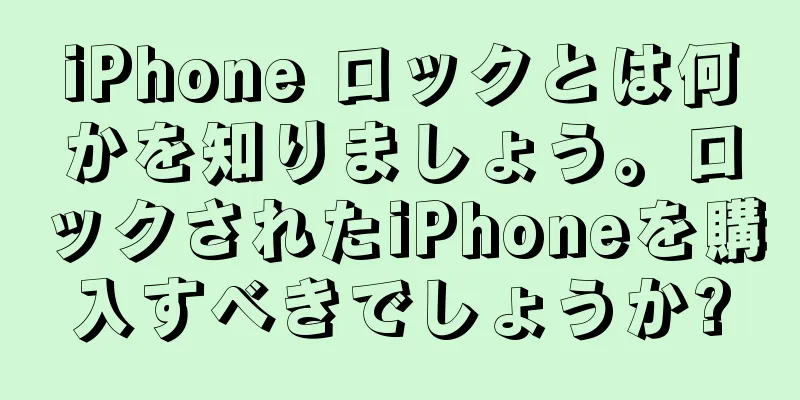 iPhone ロックとは何かを知りましょう。ロックされたiPhoneを購入すべきでしょうか?