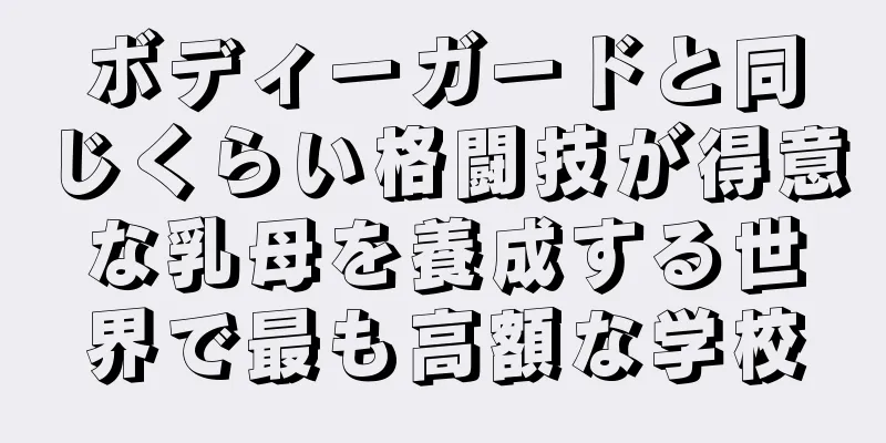 ボディーガードと同じくらい格闘技が得意な乳母を養成する世界で最も高額な学校