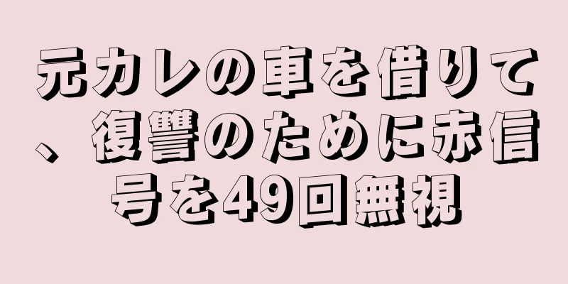 元カレの車を借りて、復讐のために赤信号を49回無視