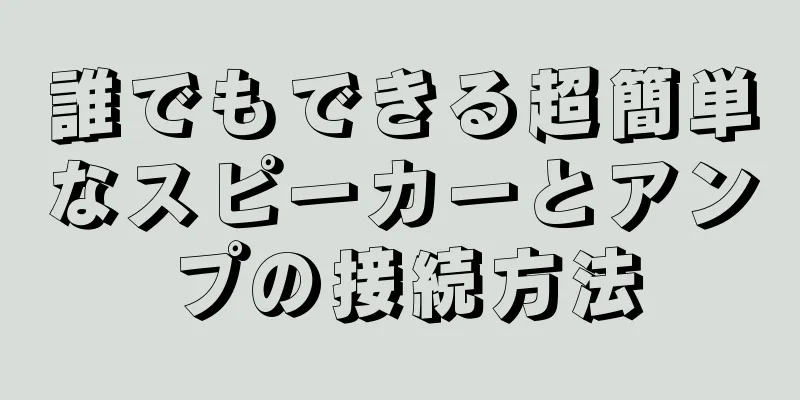 誰でもできる超簡単なスピーカーとアンプの接続方法