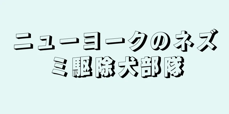 ニューヨークのネズミ駆除犬部隊